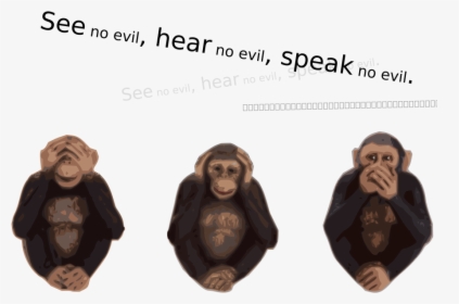 See No Evil Hear No Evil Speak No Evil Svg Clip Arts - See Nothing Hear Nothing, HD Png Download, Transparent PNG