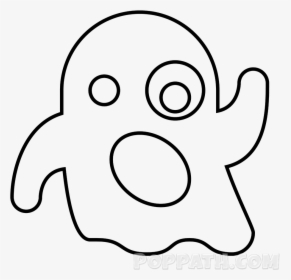 Transparent Ghost Emoji Png - Emojis Black And White Ghost, Png Download, Transparent PNG