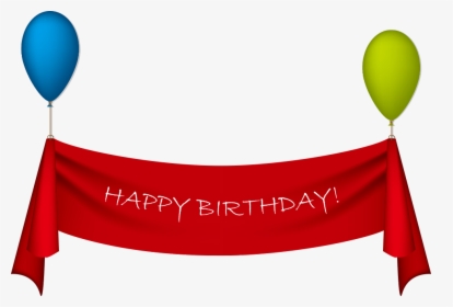 Birthday Ribbon Greeting Card Clip Art - Happy Birthday Banner Png, Transparent Png, Transparent PNG