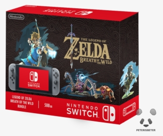 Legend Of Zelda Breath Of The Wild Game Cover Wood - Nintendo Switch Botw Bundle, HD Png Download, Transparent PNG