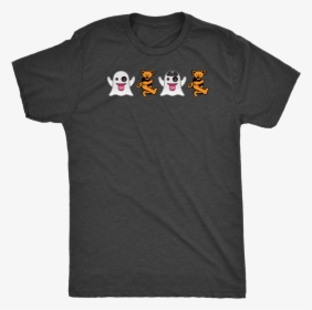 Adult Retro Ghost Bear Emojis Tri Blend T-shirt   Class - Your Girl My Girl, HD Png Download, Transparent PNG