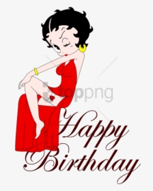 Free Png Betty Boop Happy Birthday Banner Png Image - Happy Birthday, Transparent Png, Transparent PNG