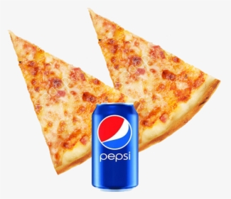 Transparent Pizza Slice Clipart Png - 2 Pizza Slice And Soda, Png Download, Transparent PNG