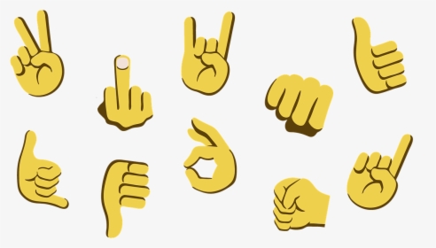 Emojis Hands Symbols Free Picture - Whatsapp Emoji Symbol Hand, HD Png Download, Transparent PNG