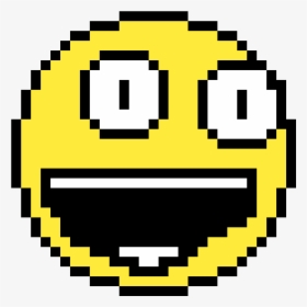 Happy Emoji By Littlefelpi - Smile Pixel Art, HD Png Download, Transparent PNG