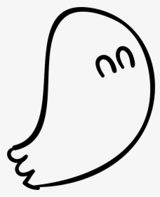 Halloween Ghost Outline - Halloween Outlines Ghost Transparent, HD Png Download, Transparent PNG