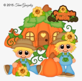 Pumpkin Patch Cuties - Cartoon, HD Png Download, Transparent PNG