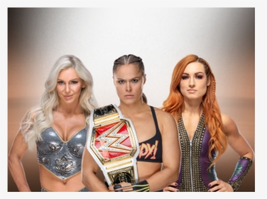 Ronda Rousey Vs Charlotte Flair Vs Becky Lynch Raw - Ronda Rousey Wwe Champion, HD Png Download, Transparent PNG