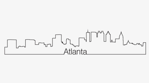 Atlanta Skyline Outline Png, Transparent Png, Transparent PNG