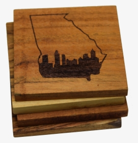 Atlanta Skyline Within Georgia Outline Coasters   Title - Skyline, HD Png Download, Transparent PNG