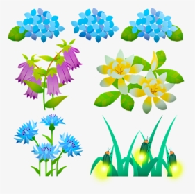 Flowers, Fireflies, Hydrangea, Summer, Flora, Outdoor, HD Png Download, Transparent PNG