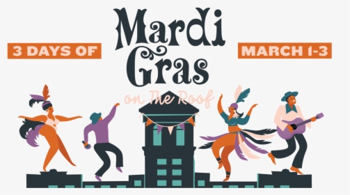 Mardis Gras Roof Ponce City Market Poster    Class - Ponce City Market Mardi Gras, HD Png Download, Transparent PNG