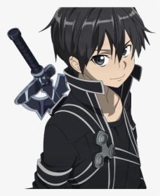 Transparent Anime Sword Png - Kirito Png, Png Download, Transparent PNG