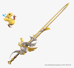 Transparent Chocobo Png - Ffxiv Red Mage Weapon, Png Download, Transparent PNG