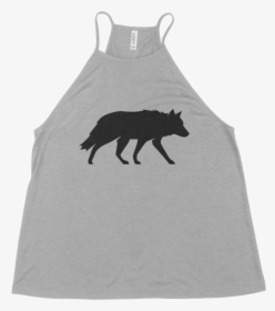 Win Well Wolf Logo Tank Gray   Class Lazyload Lazyload - Silhouette, HD Png Download, Transparent PNG