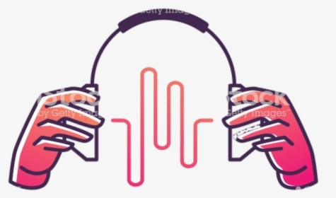 Music beats in heart and headphone | Logo Template by LogoDesign.net