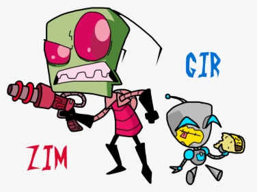 Zim And Gir - Invader Zim Gir, HD Png Download, Transparent PNG