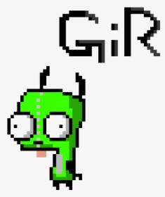 Pixel Art Gir Invader Zim, HD Png Download, Transparent PNG