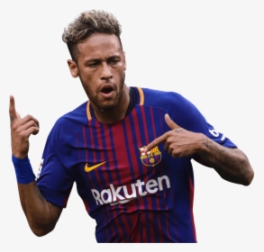 Neymar Brazil Soccer Player Png - Neymar Barca 2017 18, Transparent Png, Transparent PNG