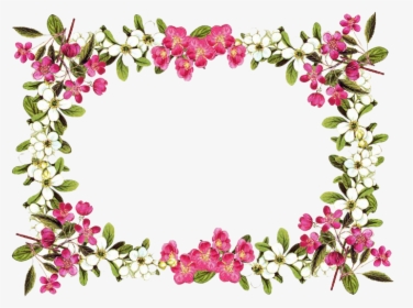 Flowers Borders Clipart High Resolution - Background Flower Border Design, HD Png Download, Transparent PNG