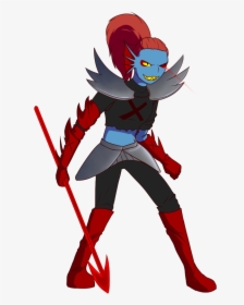 Undertale Red Fictional Character Baseball Equipment - Underfell Undyne The Undying, HD Png Download, Transparent PNG