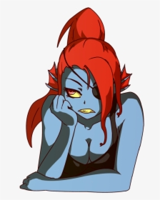Undertale Red Fictional Character Mammal Cartoon Vertebrate - Anime Undyne Undertale, HD Png Download, Transparent PNG