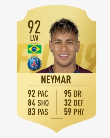 Neymar Fifa 20 Rating, HD Png Download, Transparent PNG