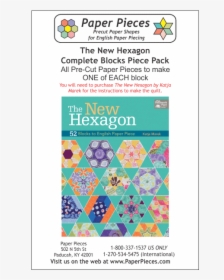 The New Hexagon: 52 Blocks To English Paper Piece, HD Png Download, Transparent PNG