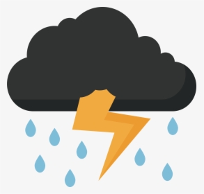 Lightning Best Hd Clipart Thunder Images Transparent - Rain Cloud Thunder Png, Png Download, Transparent PNG
