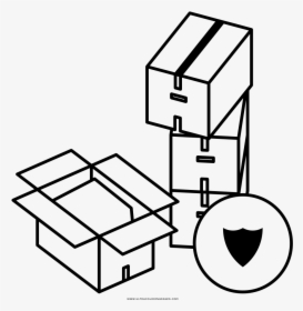 Moving Boxes Coloring Page - Return To Sender Icon, HD Png Download, Transparent PNG