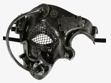 Silver Steampunk Terminator Mask - Terminator Face Png Hd, Transparent Png, Transparent PNG