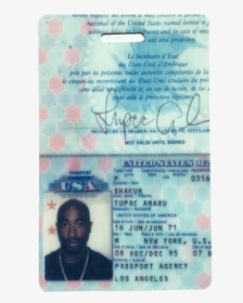 Tupac Passport, HD Png Download, Transparent PNG