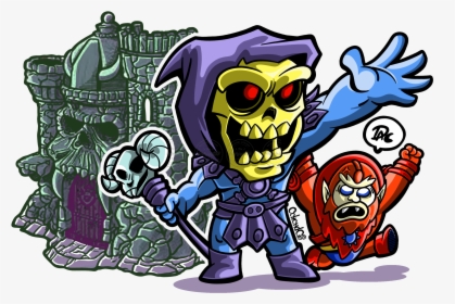Skeletor Y Beast Man Motu Masters Del Universo, Animación, - Skeletor, HD Png Download, Transparent PNG