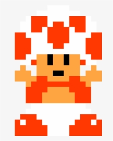Transparent Mario Fireball Png - Super Mario Bros 1 Toad, Png Download, Transparent PNG