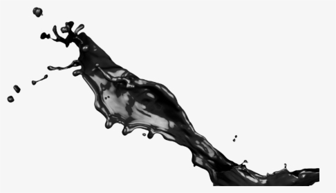 Black Ink Splash - Liquid Splash Png, Transparent Png, Transparent PNG