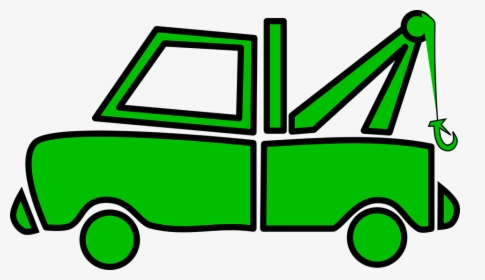 Towing - Green Tow Truck Clip Art, HD Png Download, Transparent PNG