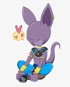 Anime, Cat, And Geek Image - Dragon Ball Beerus Cute, HD Png Download, Transparent PNG