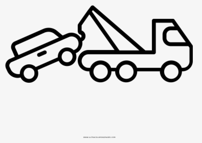 Tow Truck Coloring Page - Ambulance Png Icon, Transparent Png, Transparent PNG