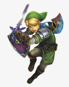 Nintendo Logo - Link With Master Sword, HD Png Download, Transparent PNG