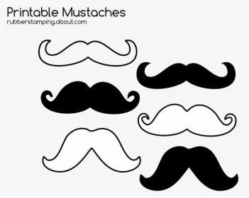 Printable Mustache Clipart, HD Png Download, Transparent PNG
