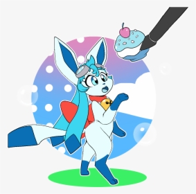 Cel The Glaceon - Cartoon, HD Png Download, Transparent PNG