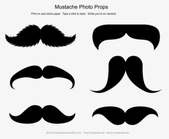 Mustache Photo Booth Props, HD Png Download, Transparent PNG