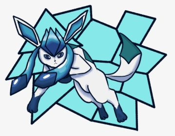 Glaceon - Cartoon, HD Png Download, Transparent PNG