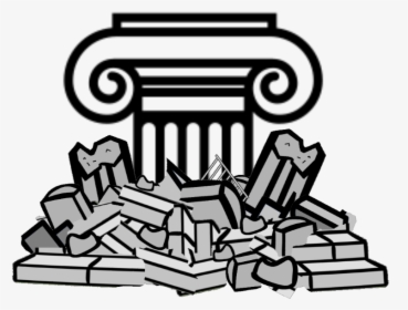Six Pillars - Pile Of Rubble Clipart, HD Png Download, Transparent PNG
