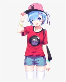 Transparent Geek Png - Anime Blue Hair Girl Characters, Png Download, Transparent PNG