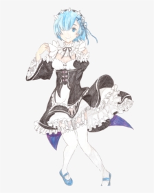 Rem Re Zero Color - Anime, HD Png Download, Transparent PNG