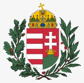 Olive Branch Crest Png - Hungary Coat Of Arms, Transparent Png, Transparent PNG