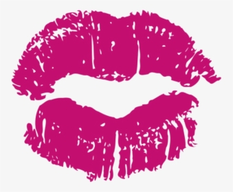 Kiss Mark - Pink Kiss Lips Clipart, HD Png Download, Transparent PNG