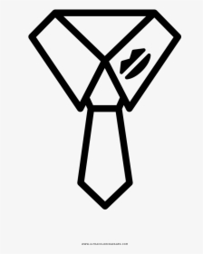 Kiss Mark Coloring Page - Tie & Shirt Icon, HD Png Download, Transparent PNG