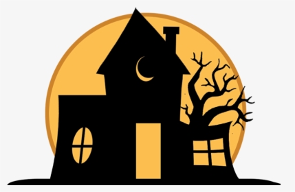 Halloween Cartoon Haunted House, HD Png Download, Transparent PNG